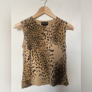 August Silk‎ Animal Print vest tank size Medium